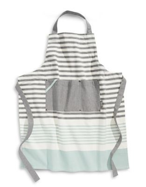 Jamie Oliver Striped Cotton Apron - BLUE