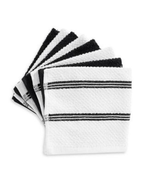 Essential Needs Eight-Set Dish Cloths - BLACK