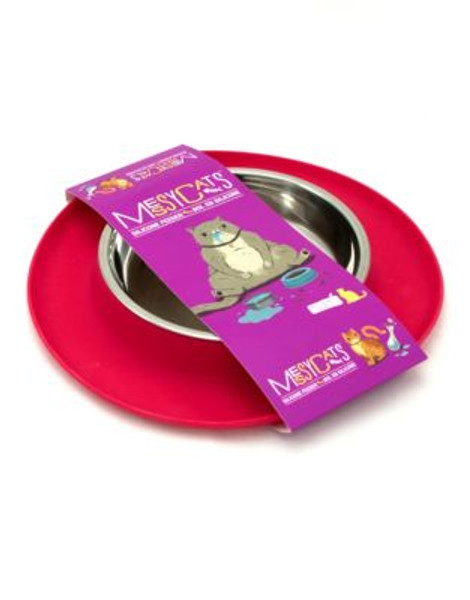 Messy Mutts Medium Pet Feeder - RED - MEDIUM