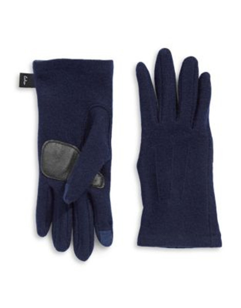Echo Touch Basic Wool-Blend Gloves - INDIGO - SMALL