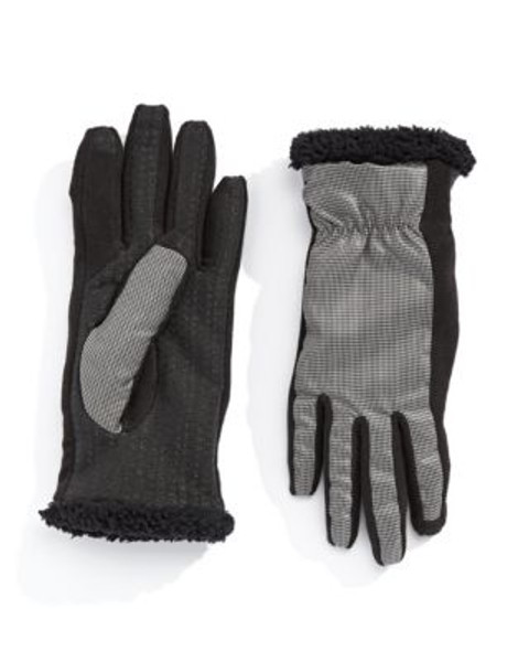 Isotoner SmartTouch Stretch Tech Gloves - GREY - MEDIUM