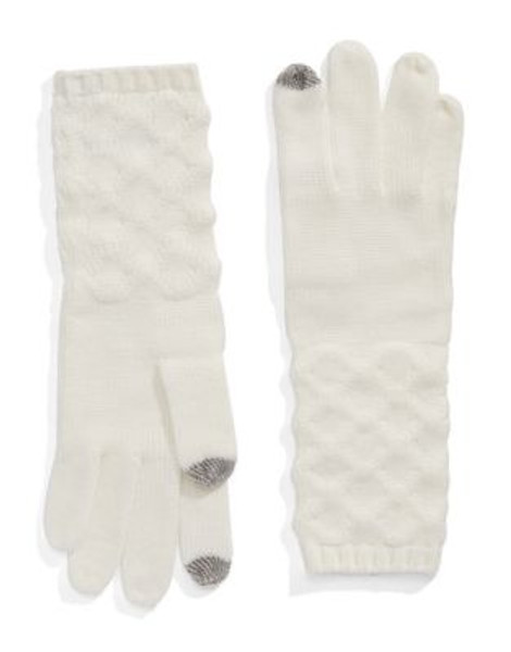 Echo Modal Blend Touchscreen Gloves - WHITE