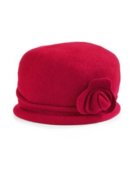 Parkhurst Wool Cloche Hat - SCARLET RED