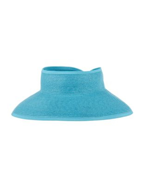 Nine West Color Combo Roll-up Sun Visor - TURQUOISE