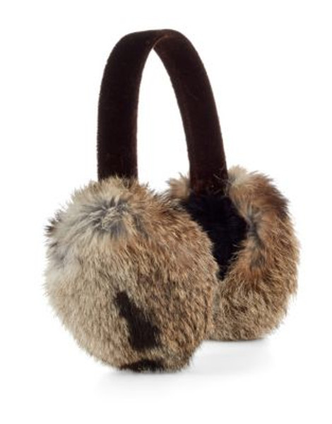 Surell Soft Rabbit Fur Earmuffs - CHEETAH