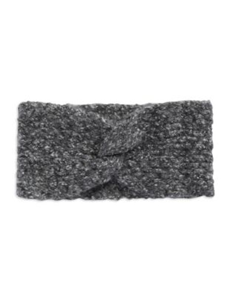 Lauren Ralph Lauren Knotted Knit Headband - BLACK/WHITE