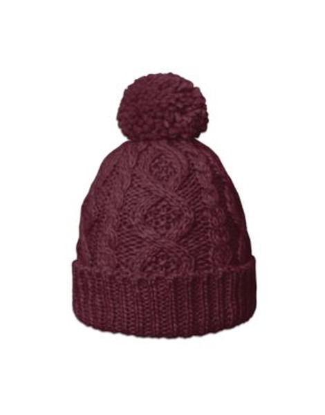 Rella Betto Pom Knit Cuffed Hat - OLD PORT