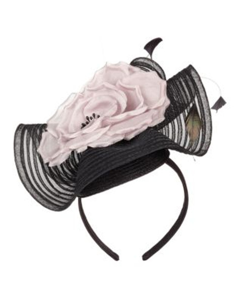 Jacques Vert Ruffle Floral Headpiece - BLACK