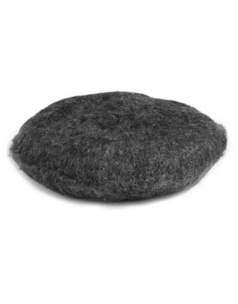 Lauren Ralph Lauren Felt Wool-Blend Beret Hat - DARK GREY