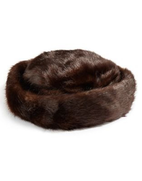 Parkhurst Faux Fur Pillbox Hat - RUSSIAN SABLE