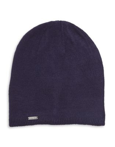 Calvin Klein Reversible Beanie - NAVY/TURQUOISE