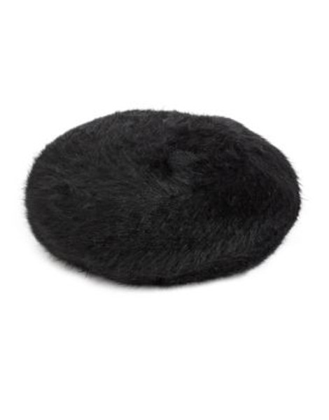 Parkhurst Angelica Angora Beret - BLACK