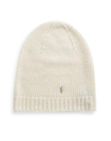 Polo Ralph Lauren Baggy Wool-Alpaca Tuque - CREAM