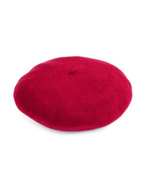 Parkhurst Water-Repellent Wool Felt Beret - SCARLET RED