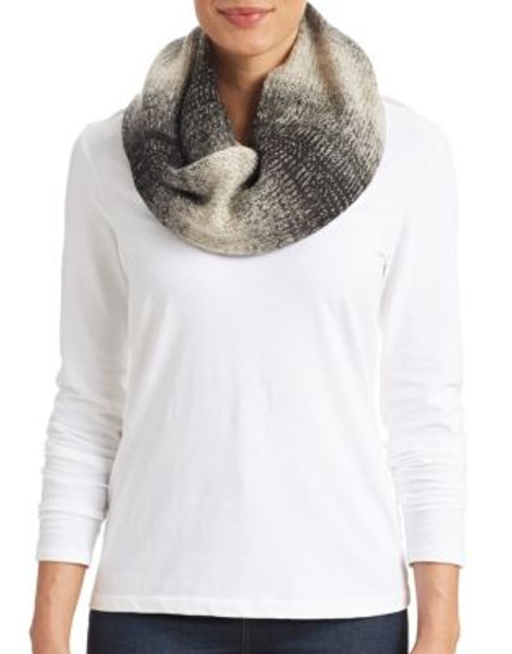 Calvin Klein Ombre Metallic Infinity Scarf - HEATHERED ALMOND