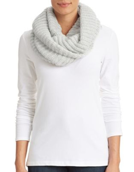 Calvin Klein Knit Infinity Scarf - CREME