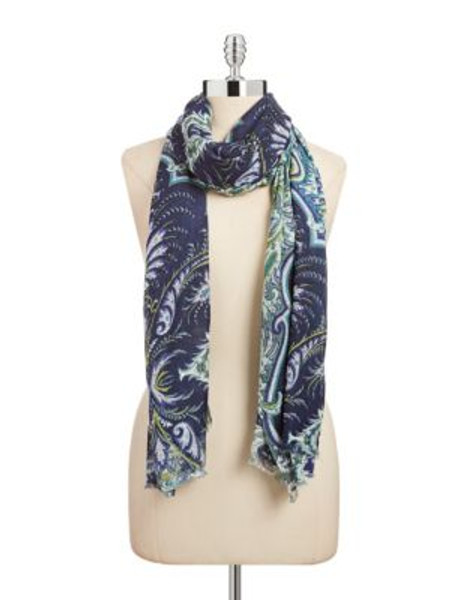 Echo Romantic Paisley Scarf - FOREST DUSK