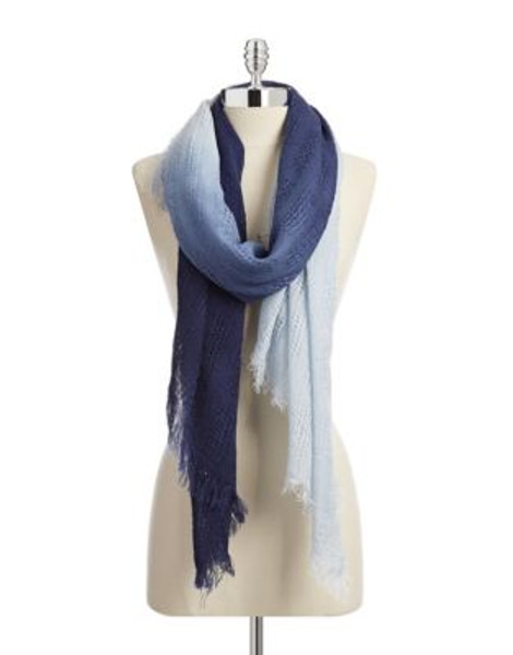 Echo Ombre Open Weave Scarf - POLAR OCEAN