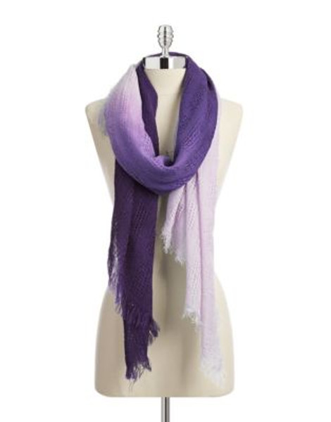 Echo Ombre Open Weave Scarf - ULTRA VIOLET