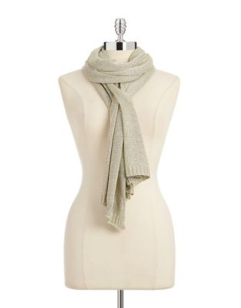 Lauren Ralph Lauren Metallic Pull-Thru Scarf - GOLD