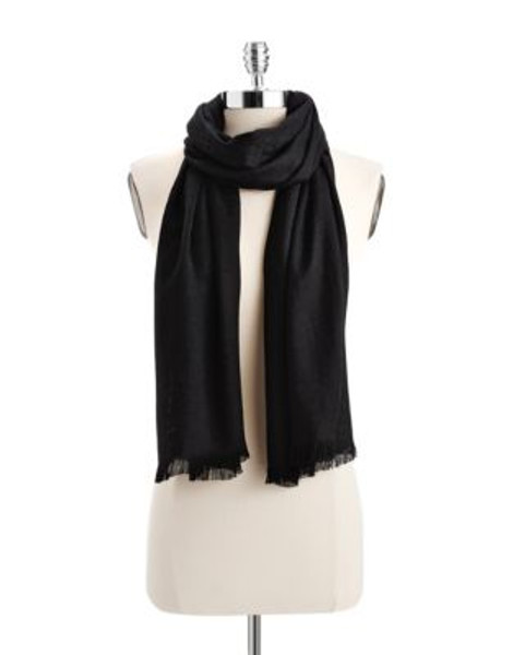 Calvin Klein Logo Pashmina - BLACK