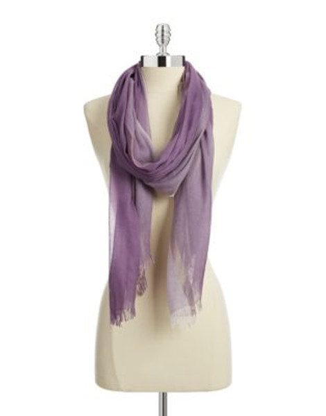 Echo Ombre Lurex Striped Scarf - DUSTY PRUNE