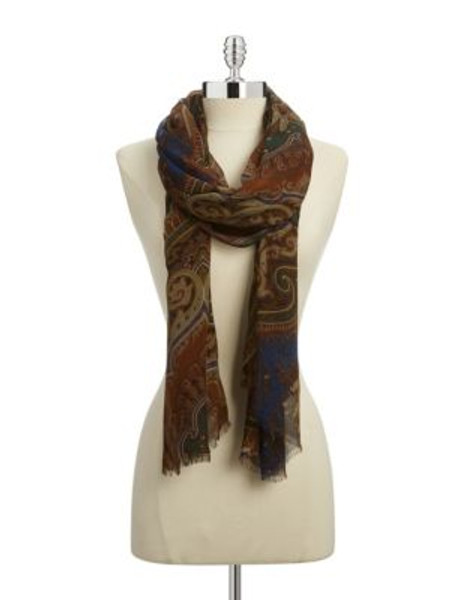 Lauren Ralph Lauren Paloma Paisley Wrap - ROYAL