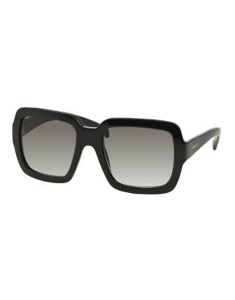 Prada 56mm Square Sunglasses - BLACK