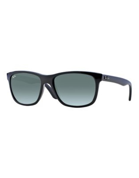 Ray-Ban Square Sunglasses - BLACK (601/71) - 57 MM