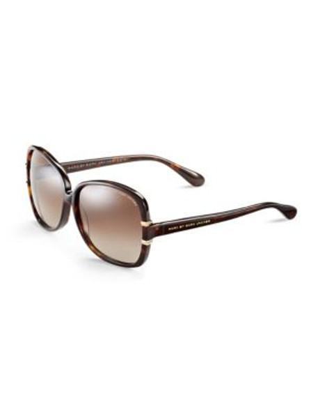 Marc By Marc Jacobs Oversized Square Sunglasses - DARK HAVANA