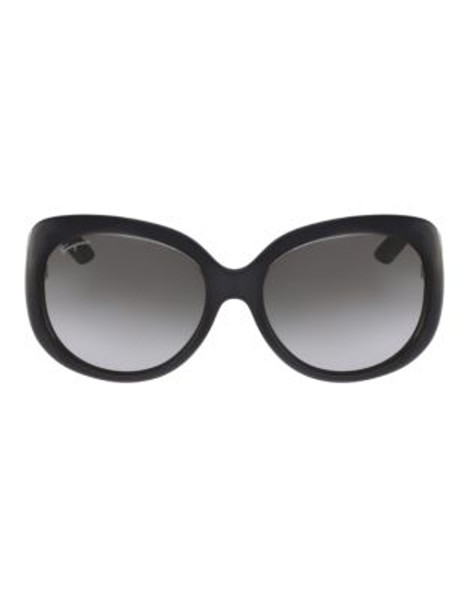 Ferragamo Round Sunglasses SF721S - BLACK