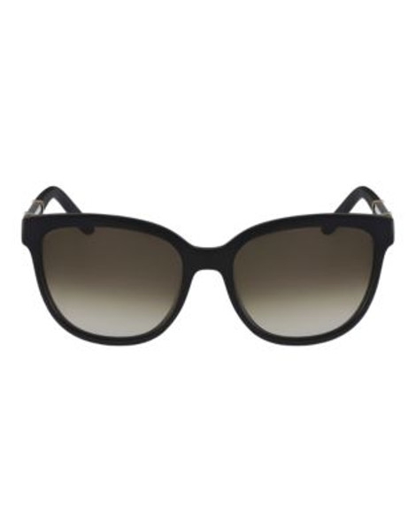 Chloé Rounded Wayfarer Sunglasses - BLACK