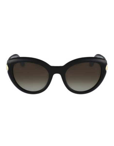 Ferragamo Cat-eye Shape Sunglasses SF762S - BLACK