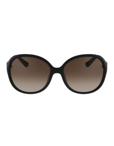 Ferragamo Round Shape Sunglasses SF764SL - BLACK