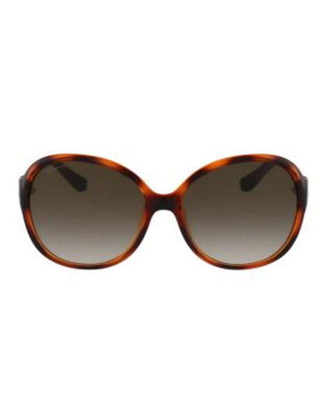 Ferragamo Round Shape Sunglasses SF764SL - TORTOISE