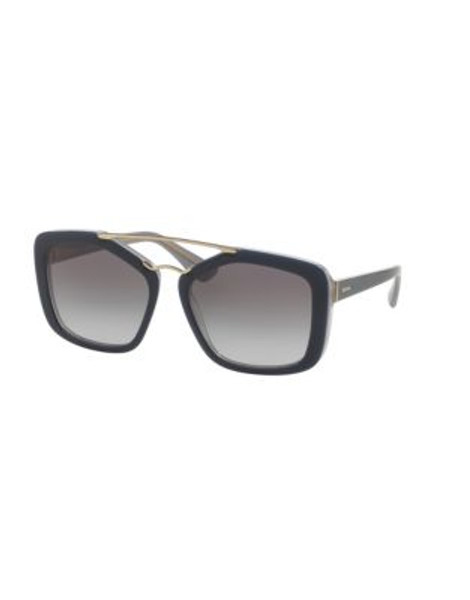 Prada Cinema 56mm Square Sunglasses - BLUE