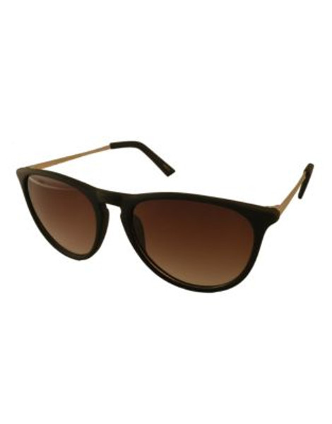 Jeanne Beker Ronda Modified Round - RUBBERIZED BLACK/GOLD