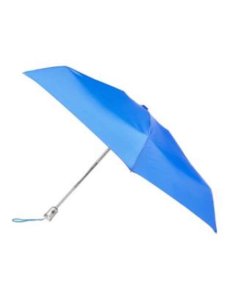 Totes Automatic Open-Close Mini Signature Compact Umbrella - BLUE BIRD