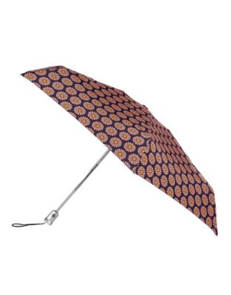 Totes Automatic Open-Close Mini Signature Compact Umbrella - FOULARD