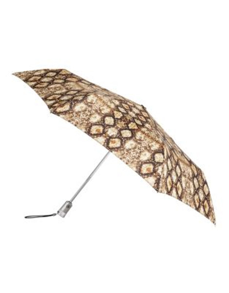 Totes Automatic Open-Close Signature Compact Umbrella - RATTLESNAKE