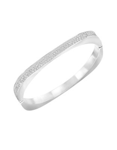 Swarovski Silver Tone Swarovski Vio Crystal Bangle - SILVER