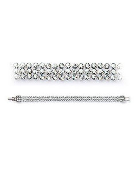 Swarovski Crystal Mesh Bracelet - SILVER