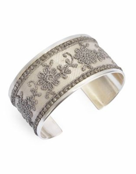 Chan Luu Lace Cuff Bracelet - SILVER