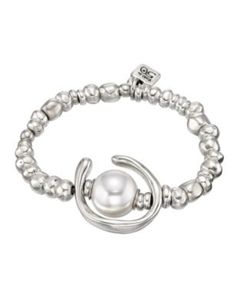 Uno De 50 Beaded Orbit Bracelet - SILVER