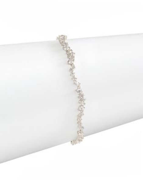 Nadri Fantasia Thin Line Bracelet - RHODIUM