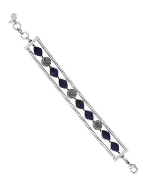 Lucky Brand Lapis Pavé Flex Bracelet - SILVER