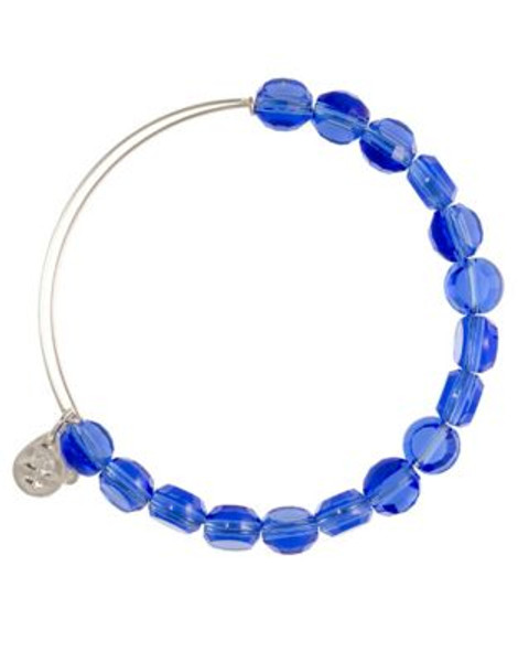 Alex And Ani Luxe Sapphire Beaded Bangle - SILVER