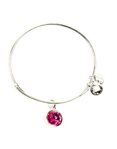 Alex And Ani October Birthstone Charm Bangle - SILVER