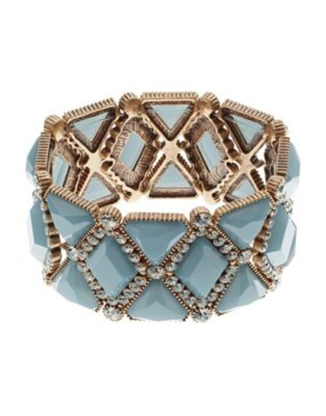 R.J. Graziano Pave Stone Cuff Bracelet - BLUE