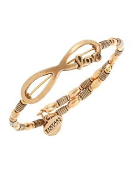 Alex And Ani Infinite Love Wrap Bangle - GOLD